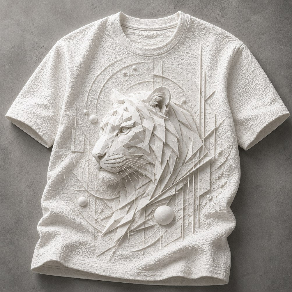 Wild Tiger Heritage Art White T-Shirt