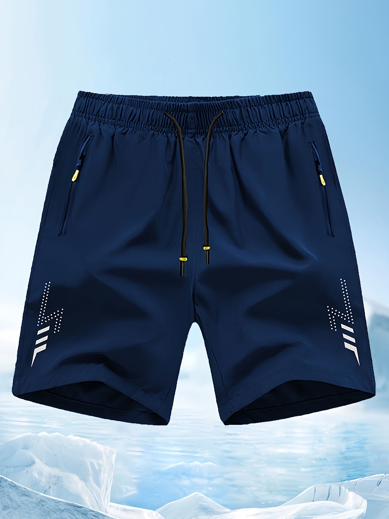 4pcs Men's Workout Shorts High Stretch Quick-Drying, Lightweight Breathable Athletic Shorts with Secure Zipper Pockets for Bodybuilding Running Training