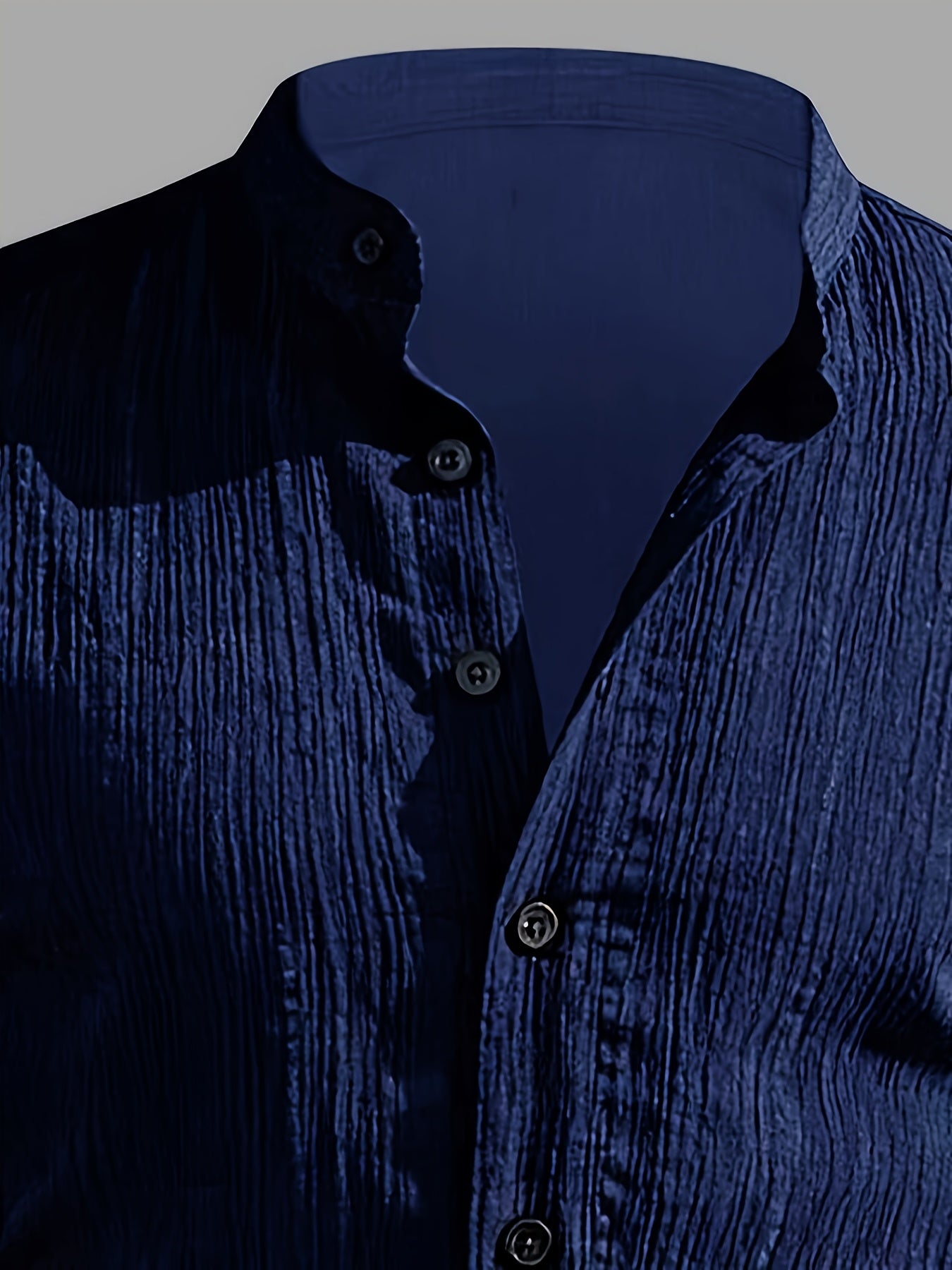 Tuo Le Mi OBM Men's Fashionable Casual Versatile Solid Color Short-Sleeve Shirt, Suitable for Summer, Daily Outings, and Parties