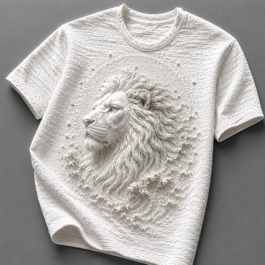 Powerful Lion Stunning Art White T-Shirt