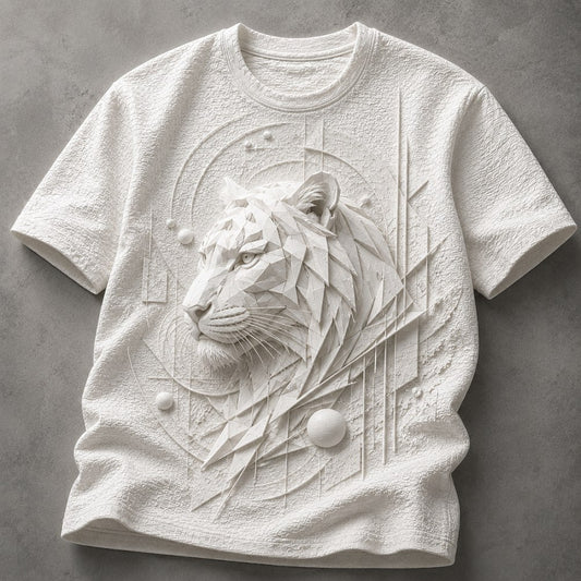 Wild Tiger Heritage Art White T-Shirt
