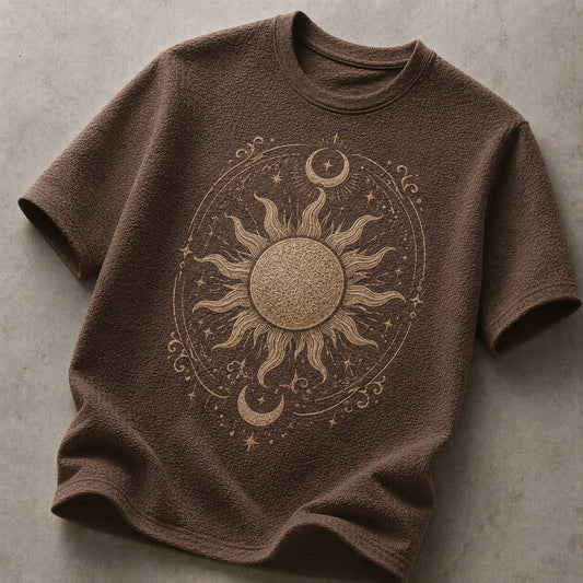 Earth Brown Lunar Solar Heritage Tee
