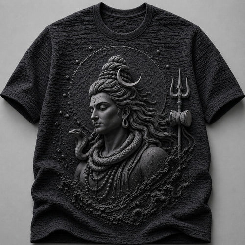 Cosmic Shiva Powerful Devotional White T-Shirt