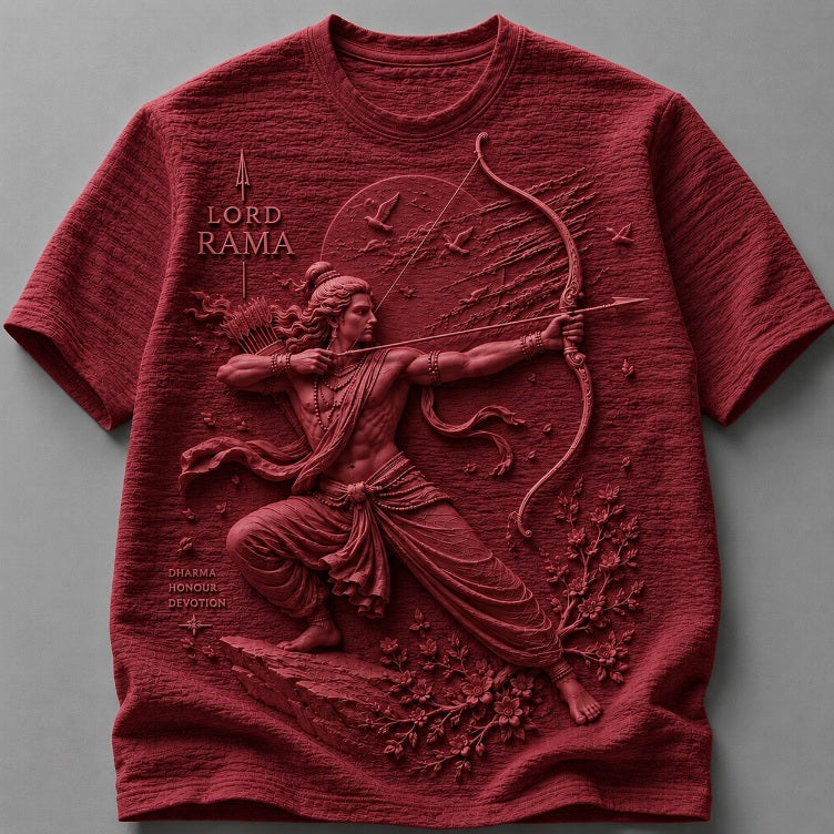 Spiritual Lord Rama Blessings White T-Shirt