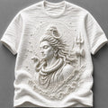 Cosmic Shiva Powerful Devotional White T-Shirt