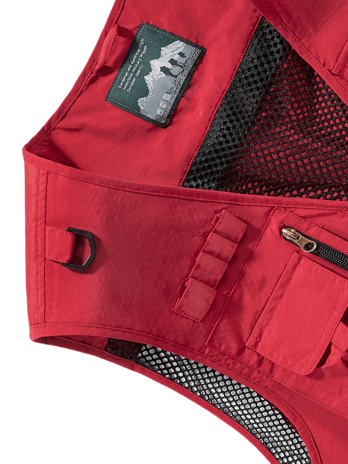 Summer Men's Fashion Zipper V-Neck Vest, Unisex Multi-Pocket Workwear Fishing Vest, New Mesh Quick-Dry Men's Casual Outdoor Photography Vest, Breathable Outdoor Leisure Travel Jacket