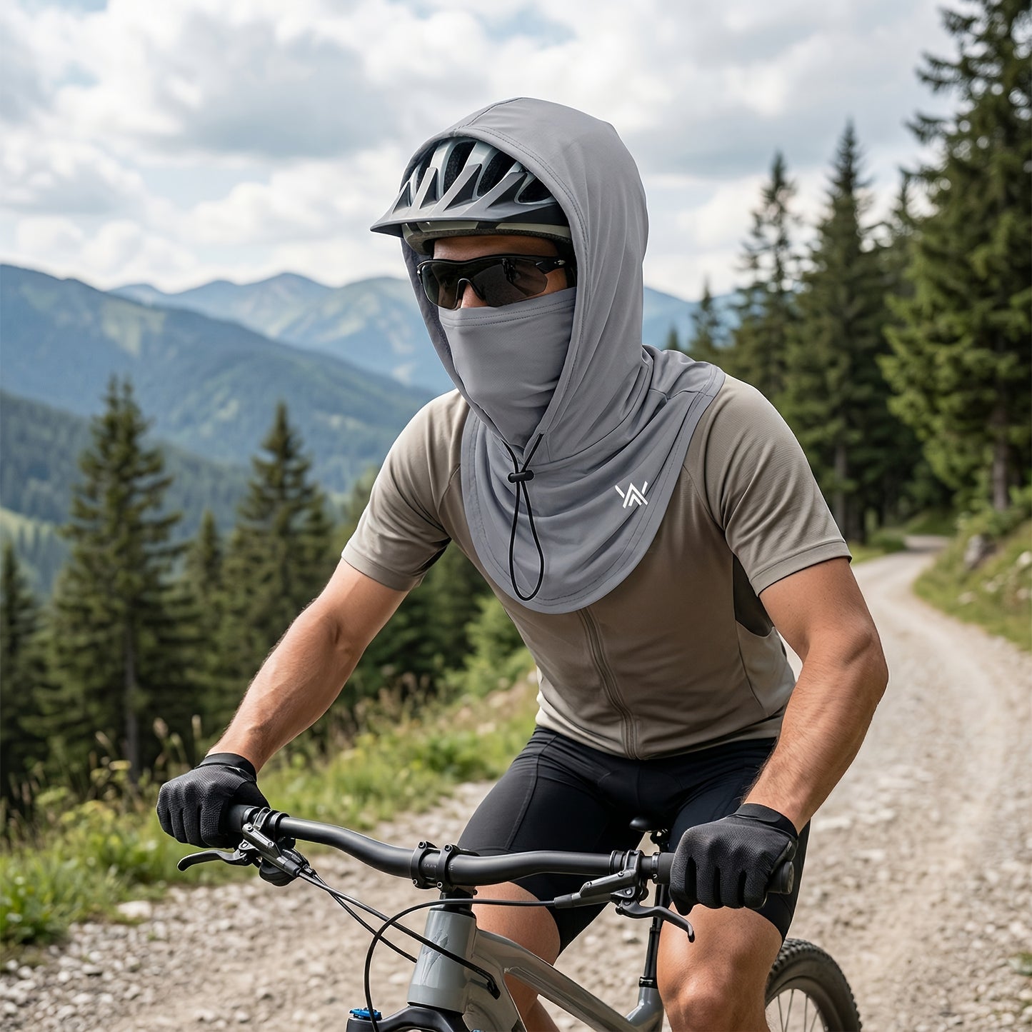 Unisex 3-in-1 Headgear with a 360° Full-coverage Breathable Face Mask, Suitable for Cycling, Commuting, Hiking and Fishing. Lightweight, Windproof Headgear, a Multi-functional Accessory for Outdoor Wear.