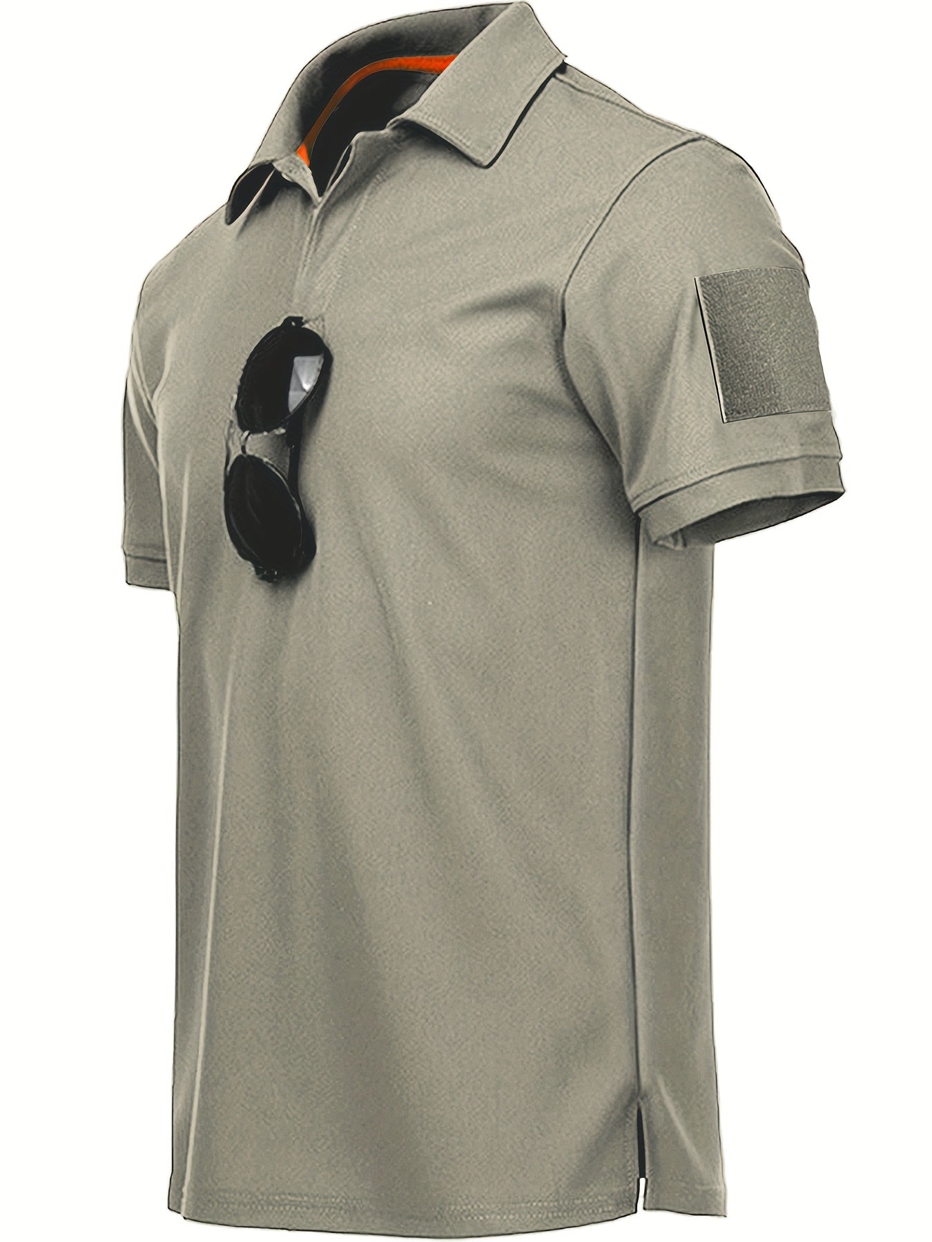 Classic Solid Color Men'S Short Sleeve Polo Shirt Summer Comfortable Breathable Lapel Outdoor Shirt Without Additions