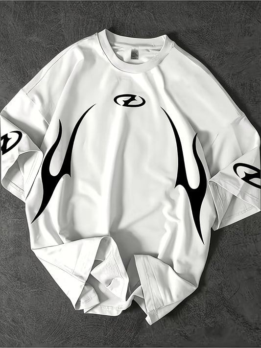 Men'S 3D Print Casual T-Shirt | Crew Neck, Slight Stretch Fabric, All Over Print, Regular Fit, Perfect For All Seasons