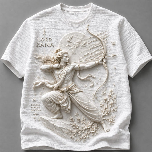 Spiritual Lord Rama Blessings White T-Shirt