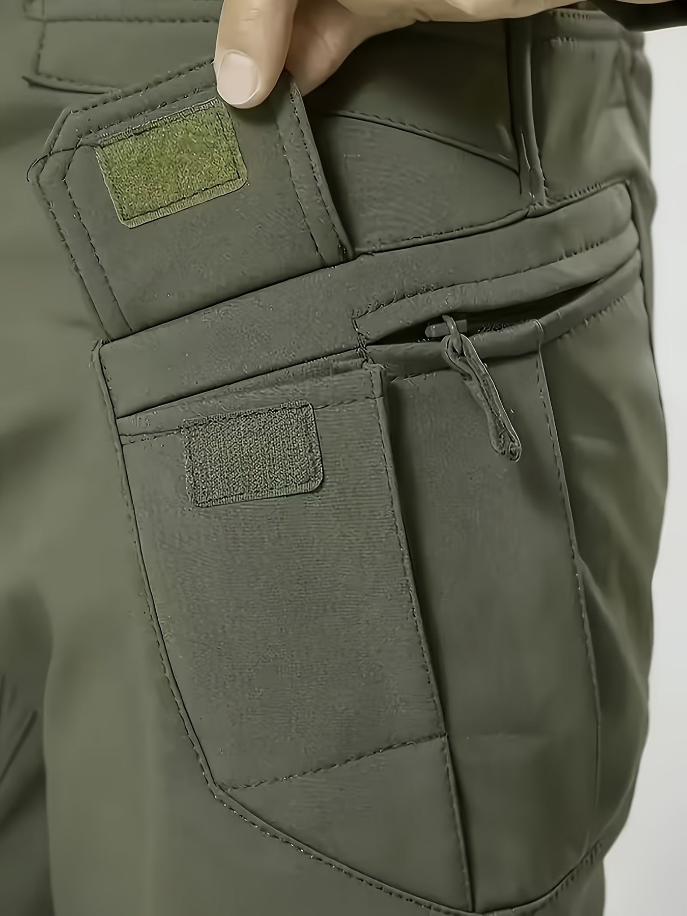 Outdoor Tactical Hiking and Mountaineering IX7 Pants for Men, Spring/Autumn, Multi-Pocket Zipper Lightweight Solid Color Cargo Pants, Scratch-Resistant, Wear-Resistant, Tear-Resistant Multi-Functional Training Pants, Suitable for Daily Wear