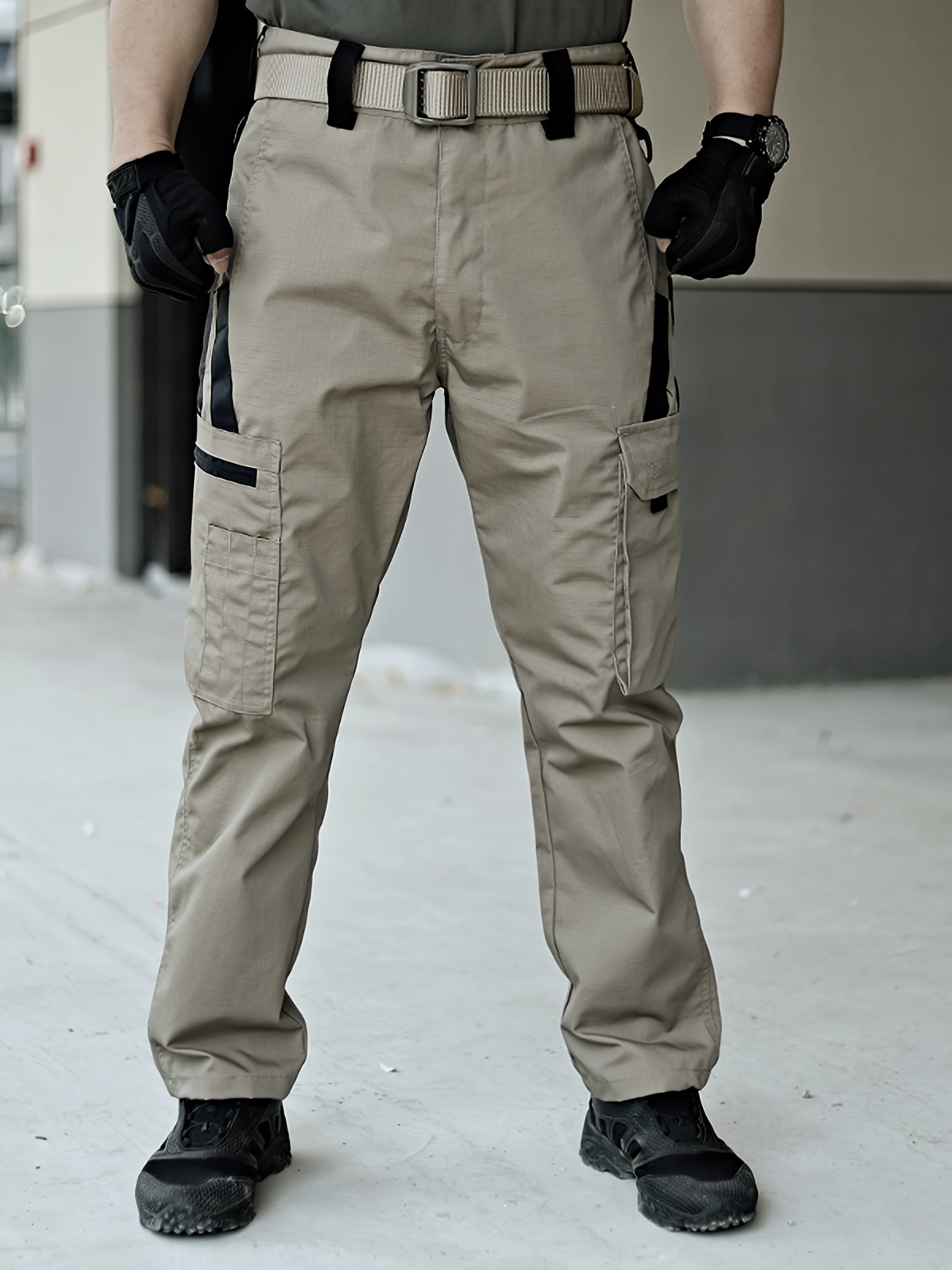 Men'S Tactical Cargo Pants, Multi-Pocket, Durable Work Trousers for Outdoor Work, Hiking, Spring And Autumn | Adjustable Waistband | Tactical Design | Outdoor Hiking Long Pants