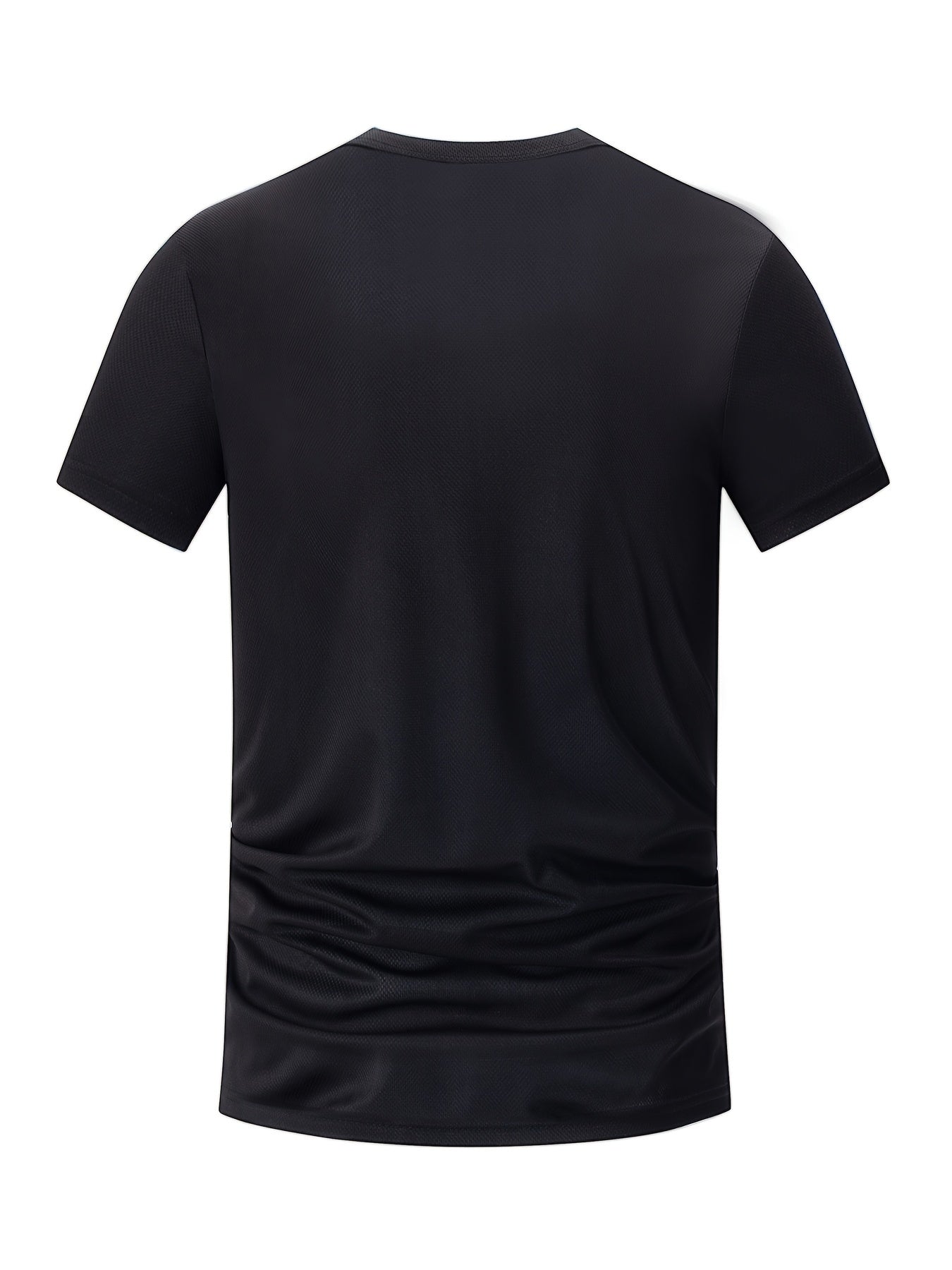 5pcs Men's Quick-Dry Gradient Color - suitable for swimming & outdoor training T-Shirts - Breathable Short Sleeve Summer Athletic Shirts with Loose Fit (5pcs Bulk)