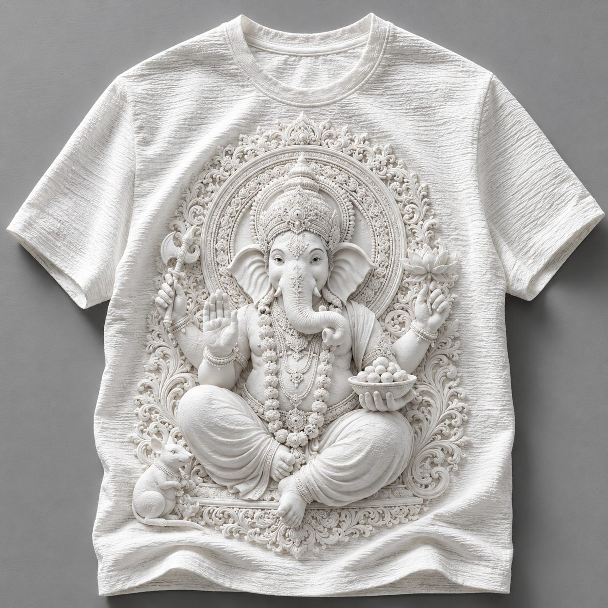 Ganesh Blessings White Tee