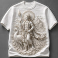 Powerful Tamil God Murugan White T-Shirt