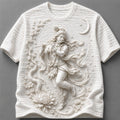 Krishna with Flute Spiritual Bhakti Aesthetic White T-Shirt
