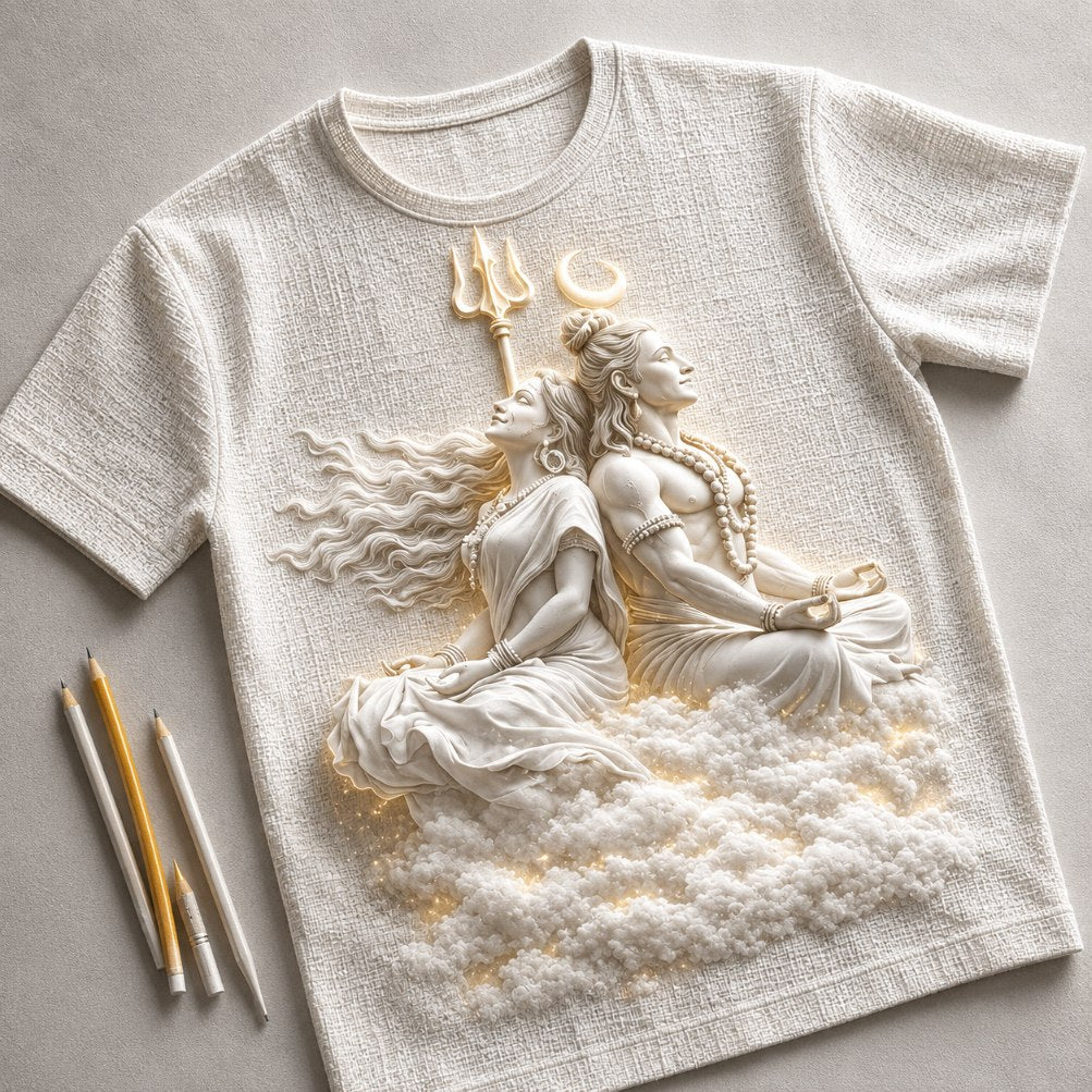 Lord Shiva and Parvati Timeless Love T-Shirt