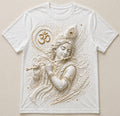 Lord Krishna Flute White T-Shirt