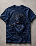 Lord Krishna Mystic Flute Blue T-Shirt