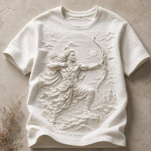 Lord Rama Divine Archer Ivory T-Shirt