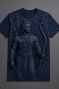 Lord Rama Divine Warrior Navy Blue T-Shirt