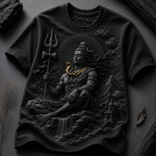 Lord Shiva Cosmic Tandava Black T-Shirt