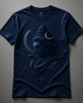Lord Shiva Divine Tranquility Navy Blue T-Shirt