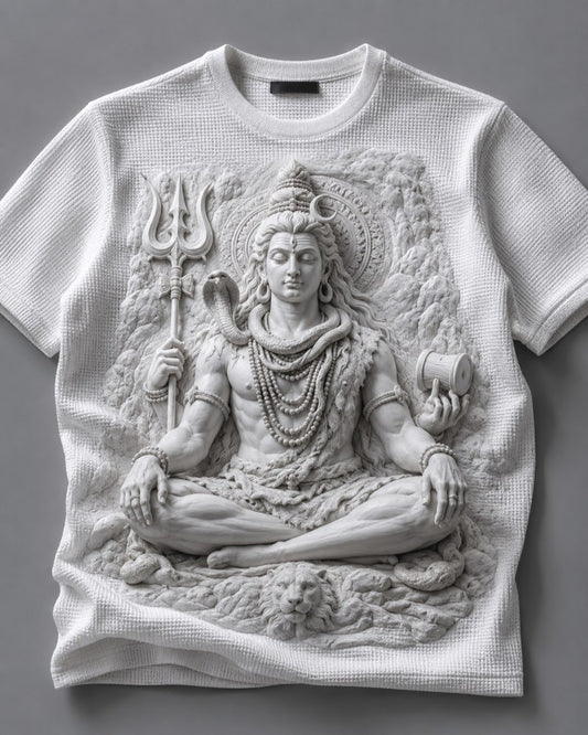 Lord Shiva Eternal Peace White T-Shirt