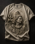 Lord Shiva Sacred Guardian Sand Beige T-Shirt