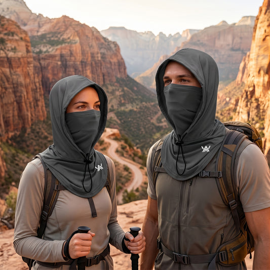 Unisex 3-in-1 Headgear with a 360° Full-coverage Breathable Face Mask, Suitable for Cycling, Commuting, Hiking and Fishing. Lightweight, Windproof Headgear, a Multi-functional Accessory for Outdoor Wear.